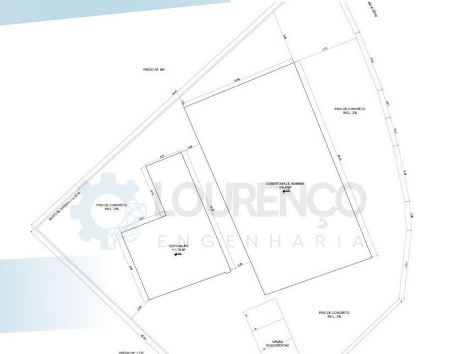 Planta de regularização de projeto